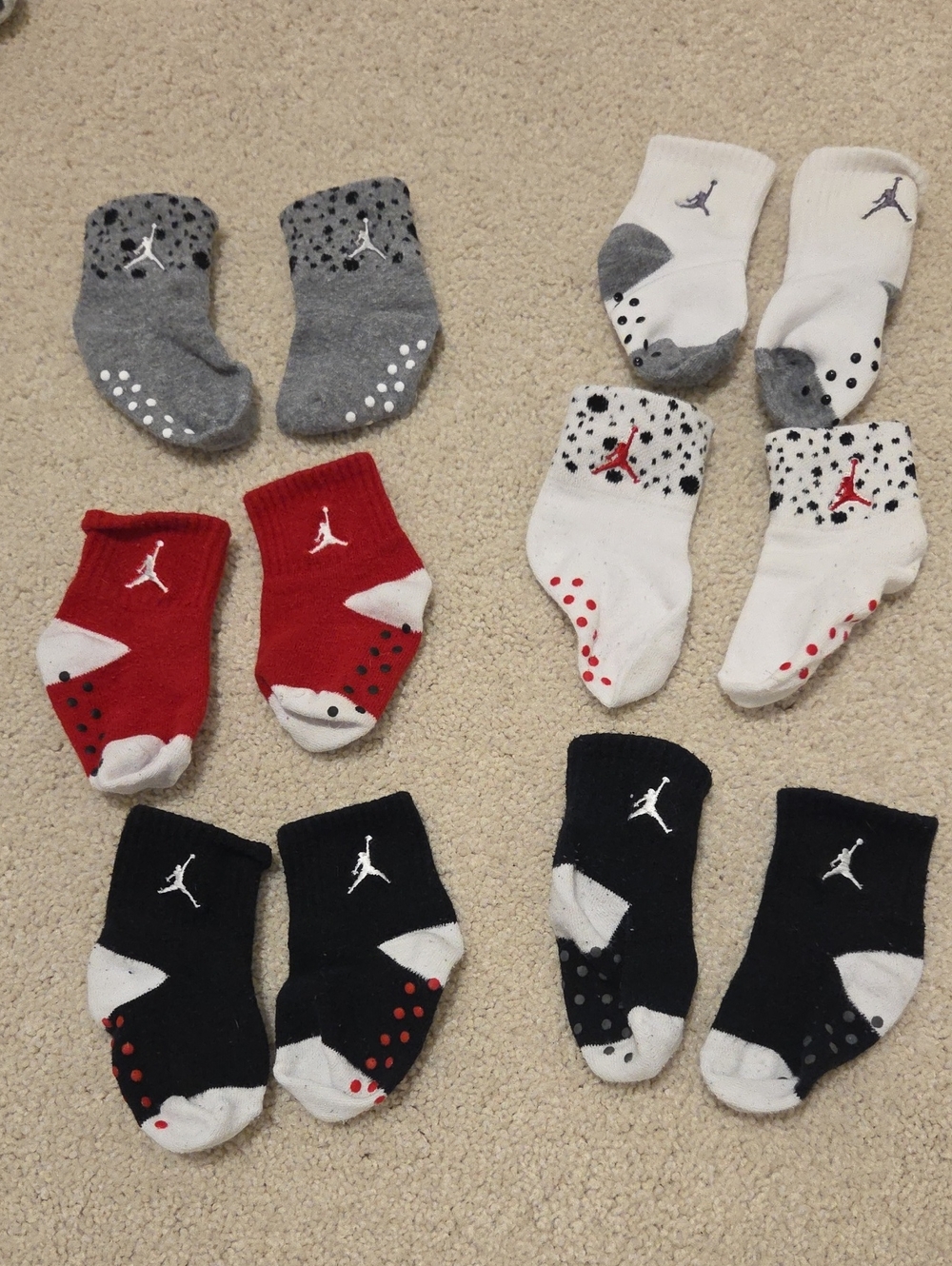 Baby Jordan Socks 6 Pairs